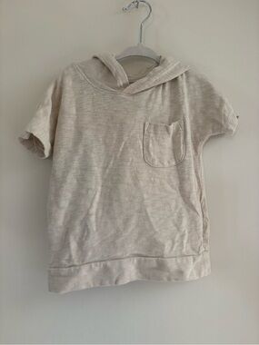 Cat & Jack Cream Short-Sleeve Hooded T-shirt 2T